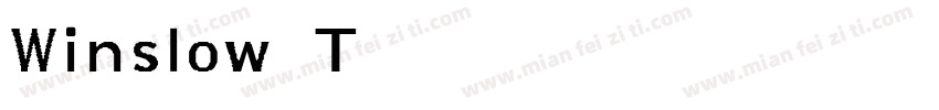 Winslow Title Mod Bold字体转换